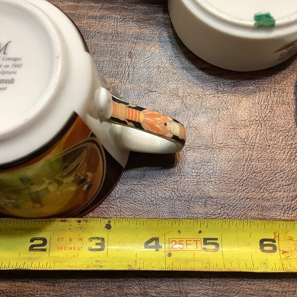 FM Fathy Fathi Mahmoud Egyptian Egypt Chariot Pharaoh Artisan Tea Cup Porcelain - Picture 11 of 11